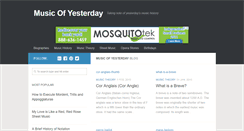 Desktop Screenshot of musicofyesterday.com